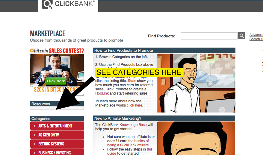 ClickBank Categories